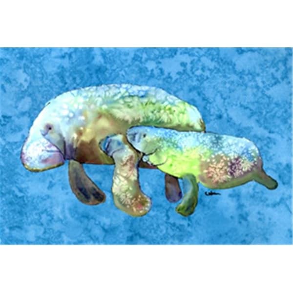 Carolines Treasures Carolines Treasures 8660PILLOWCASE Manatee Moisture Wicking Fabric Standard Pillowcase - 20 x 30 in. 8660PILLOWCASE - main